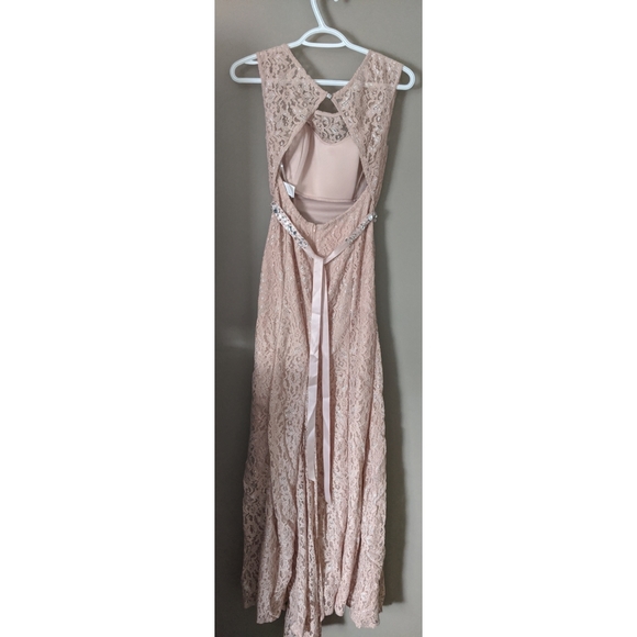 NWT Pink Lace Mermaid Dress/Gown - Picture 2 of 7